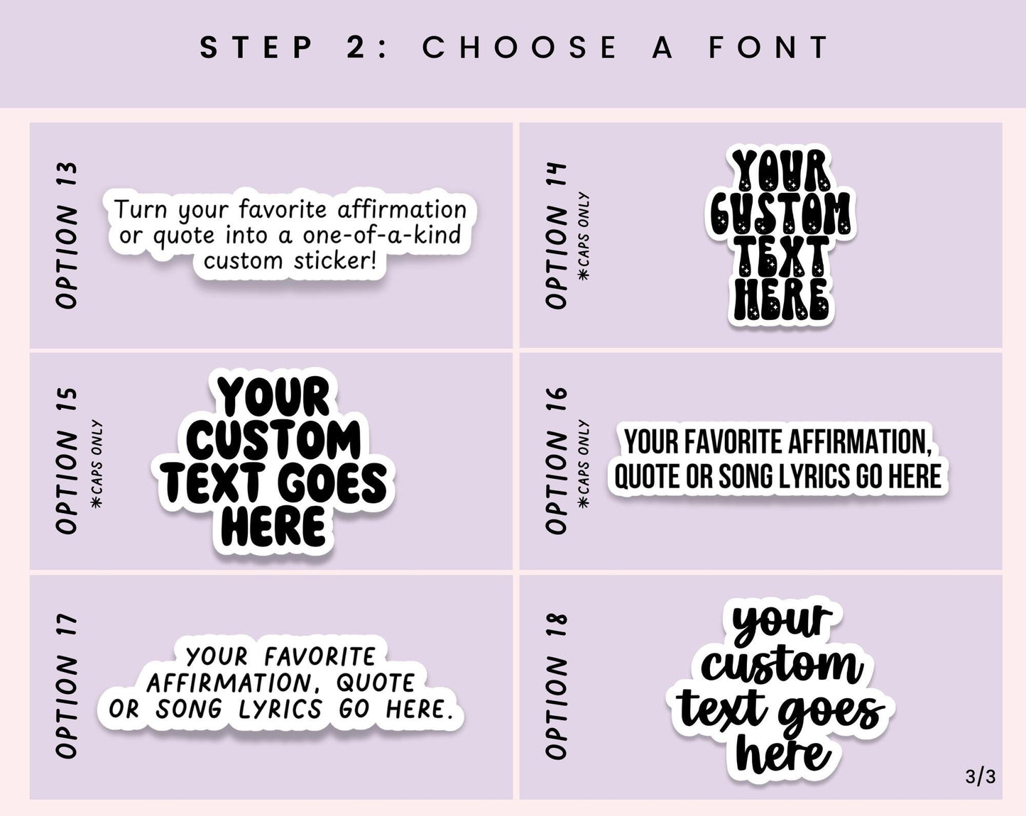 Custom Text Stickers: Affirmations, Quotes, Personalized Vinyl Decals